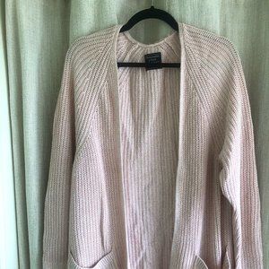 Pink Abercrombie Knit Cardigan
